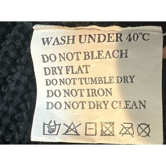 Turtleneck Sweater Dress long sleeve‎ cable knit Sz L GUC pockets - Picture 2 of 5